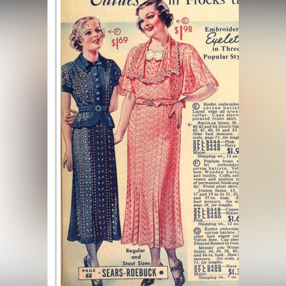 Authentic 1930s Cotton Day Dress - Picture 8 of 10